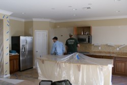 Before kitchen cabinet refacing in Las Vegas home